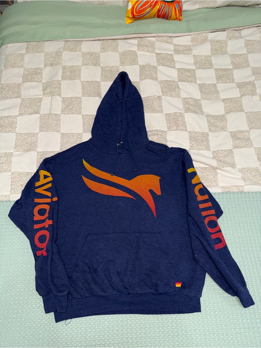 Aviator Nation Illenium Fallen Embers Tour Phoenix Hoodie Mens Small Navy Blue